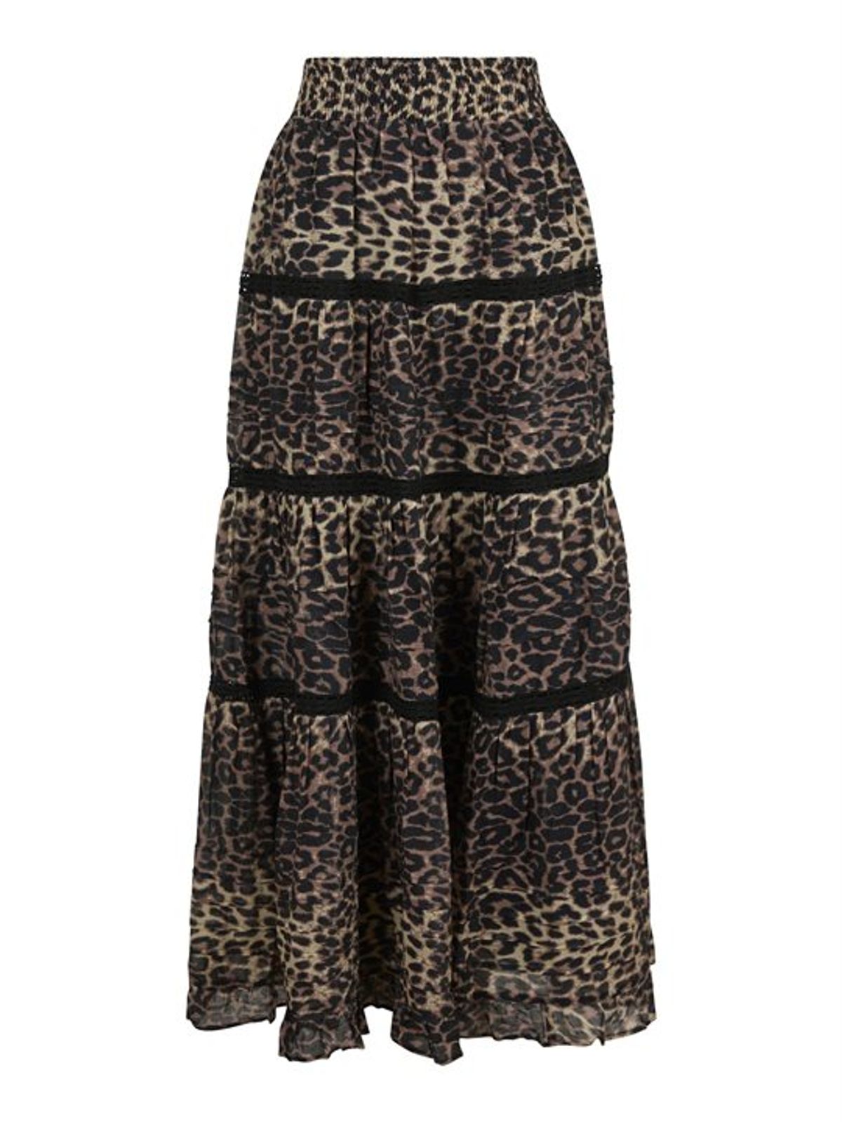 Neo Noir - Felicia Leo Voile Skirt - Leopard