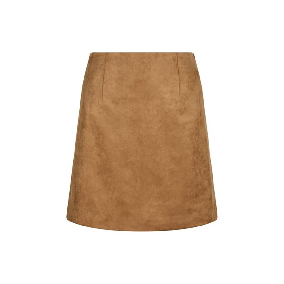 Neo Noir - Hemie Faux Suede Skirt - Cognac