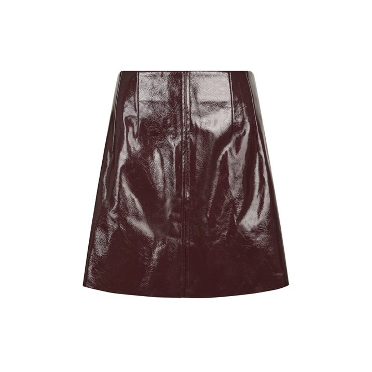 Neo Noir - Hemie Patent Skirt - Burgundy