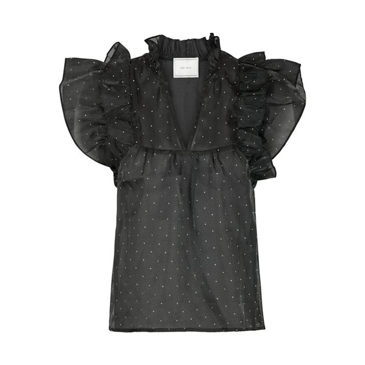 Neo Noir - Jayla Bedazzled Top - Sort