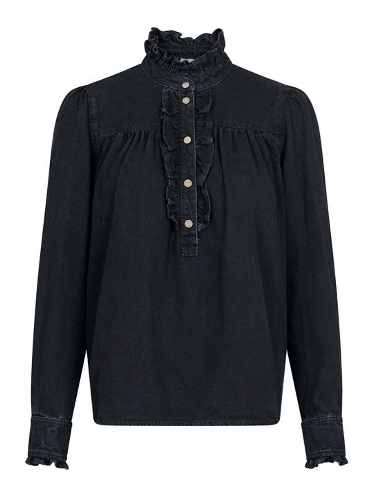 Neo Noir - Justine Denim Shirt - Sort