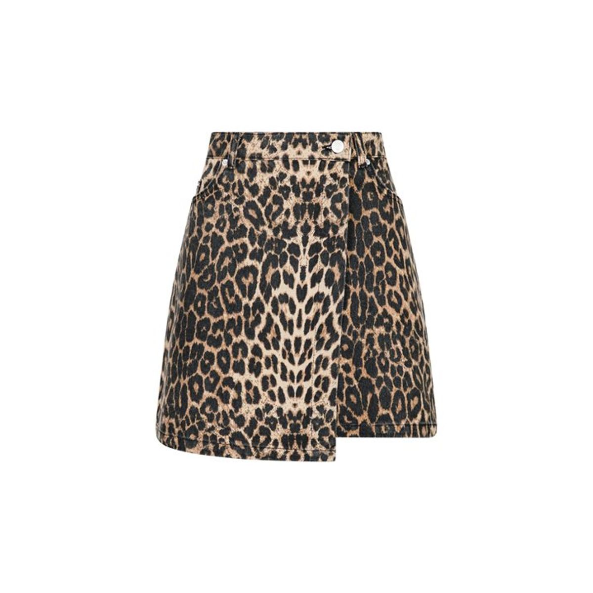 Neo Noir - Kendra Leopard Skirt - Leopard