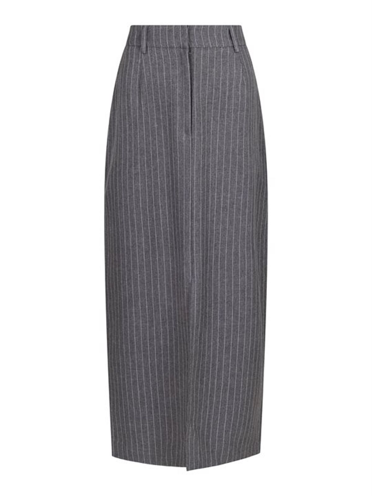 Neo Noir - Leland Pinstripe Skirt - Grå