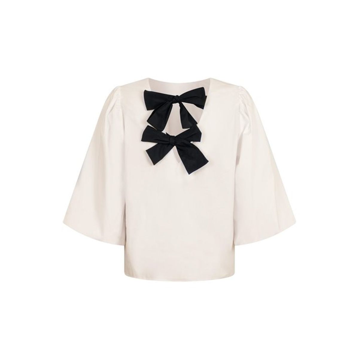 Neo Noir - Lorraine Poplin Blouse - Ivory