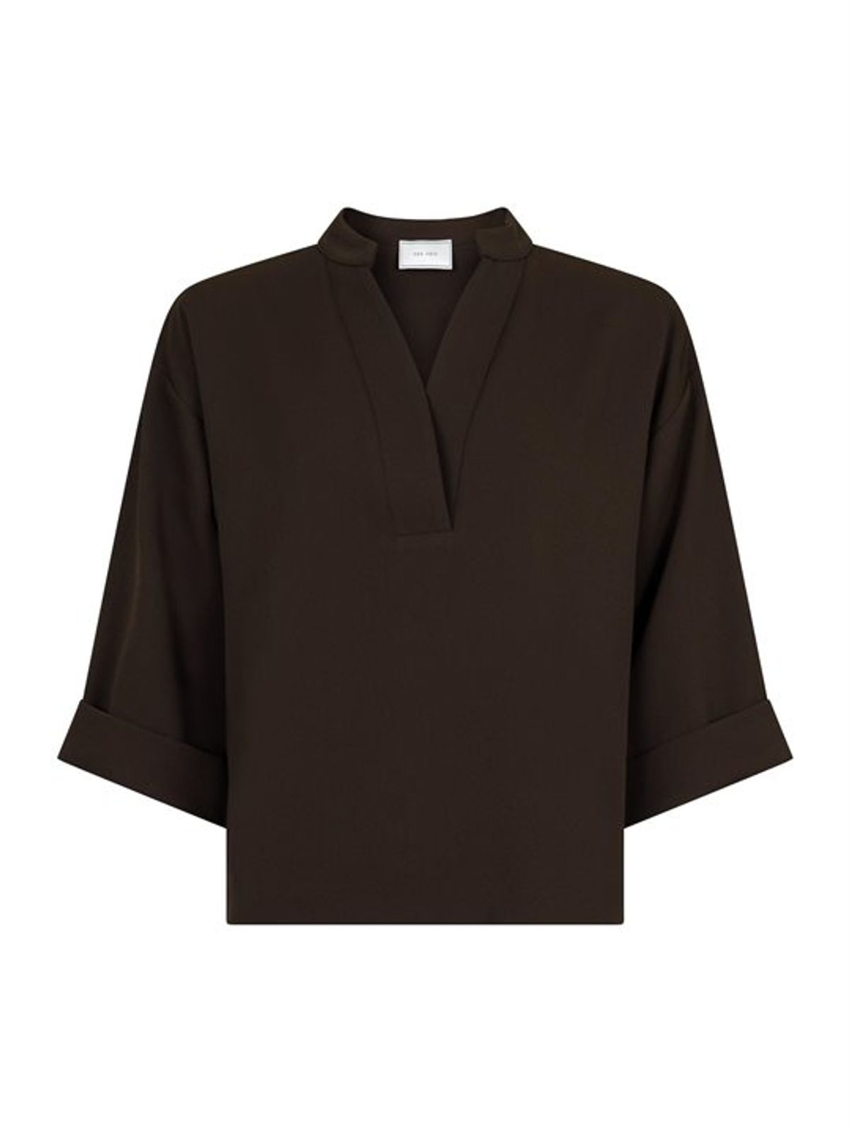 Neo Noir - Luma Crepe Blouse - Brun