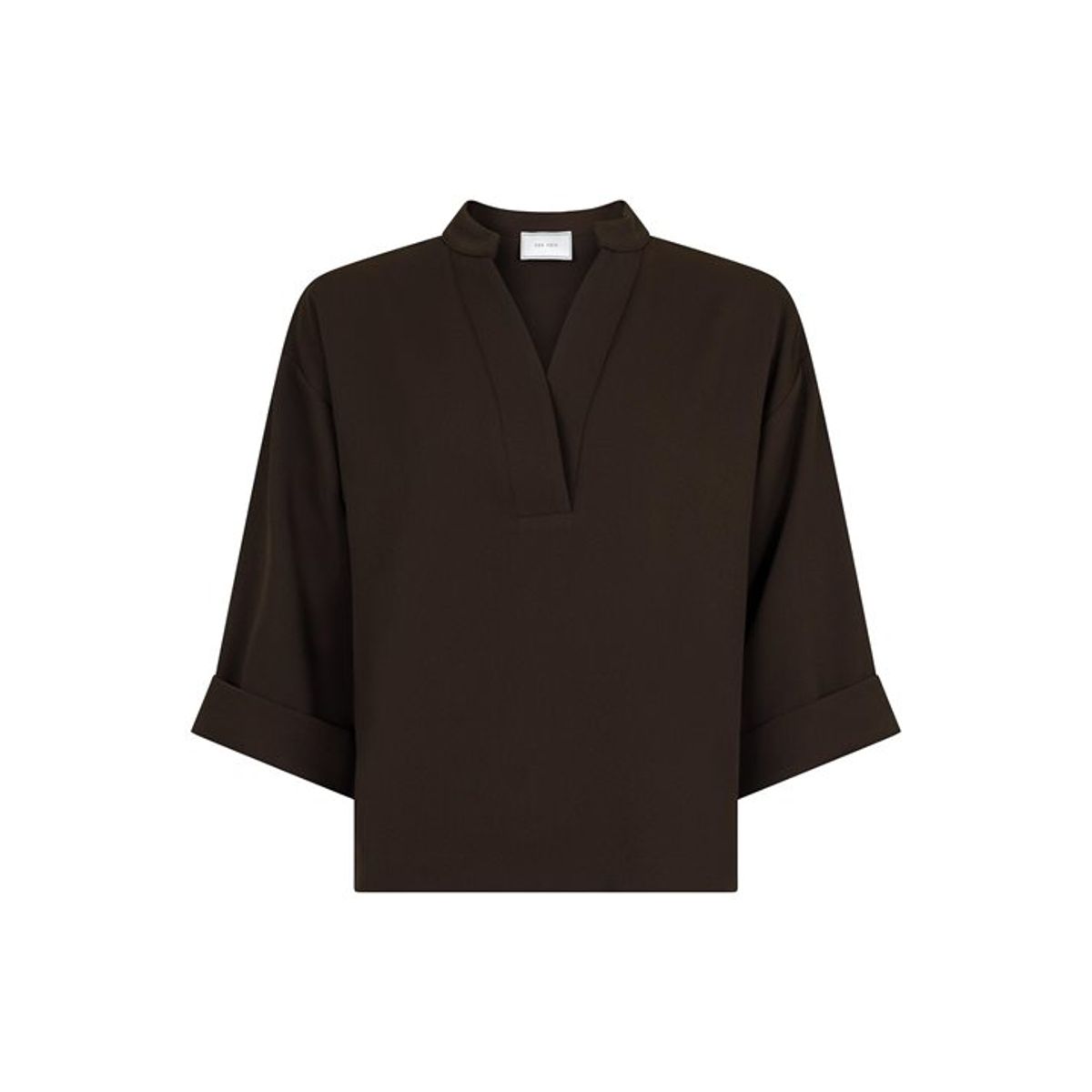 Neo Noir - Luma Crepe Blouse - Brun