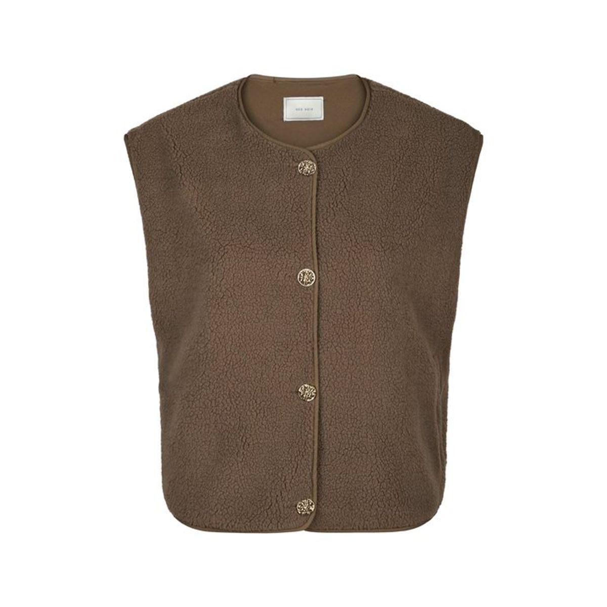 Neo Noir - Mariko Teddy Vest - Taupe