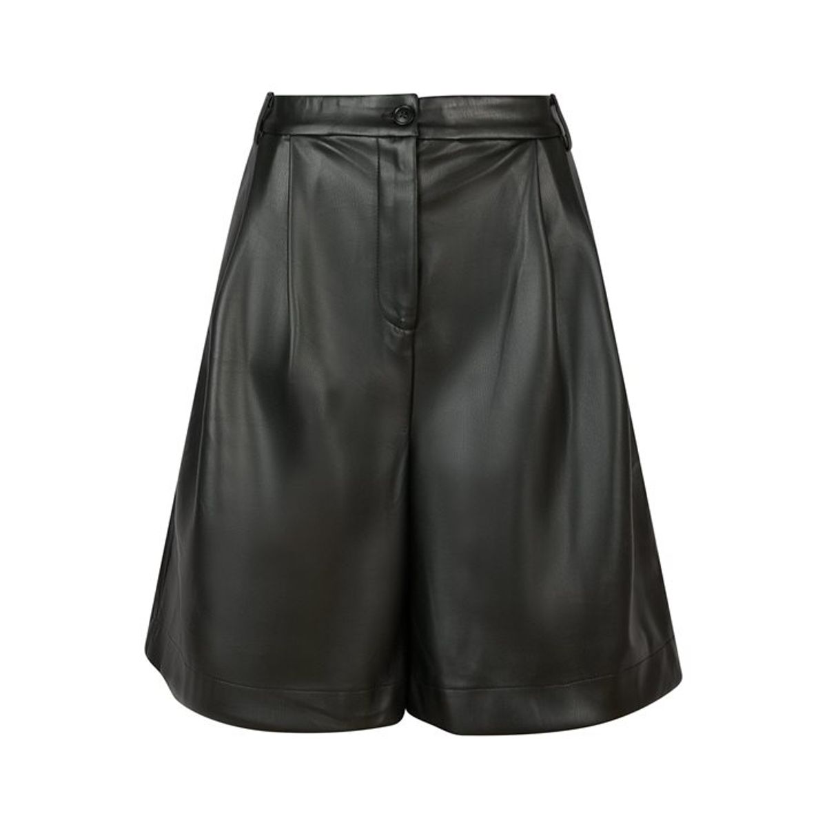 Neo Noir - Nika Bermuda Pu Shorts - Black