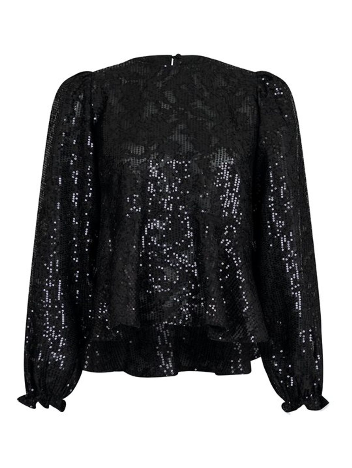 Neo Noir - Rizzo Sequins Blouse - Black