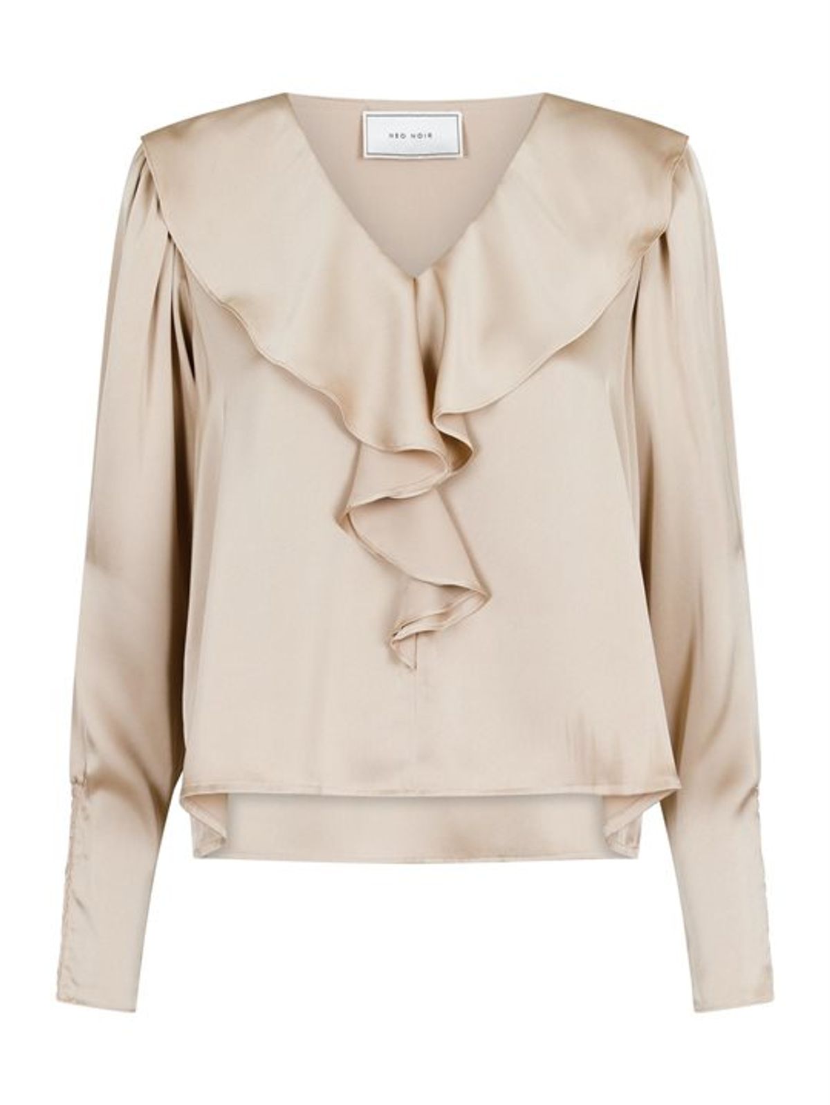 Neo Noir - Sandie Sateen Blouse - Dark Sand