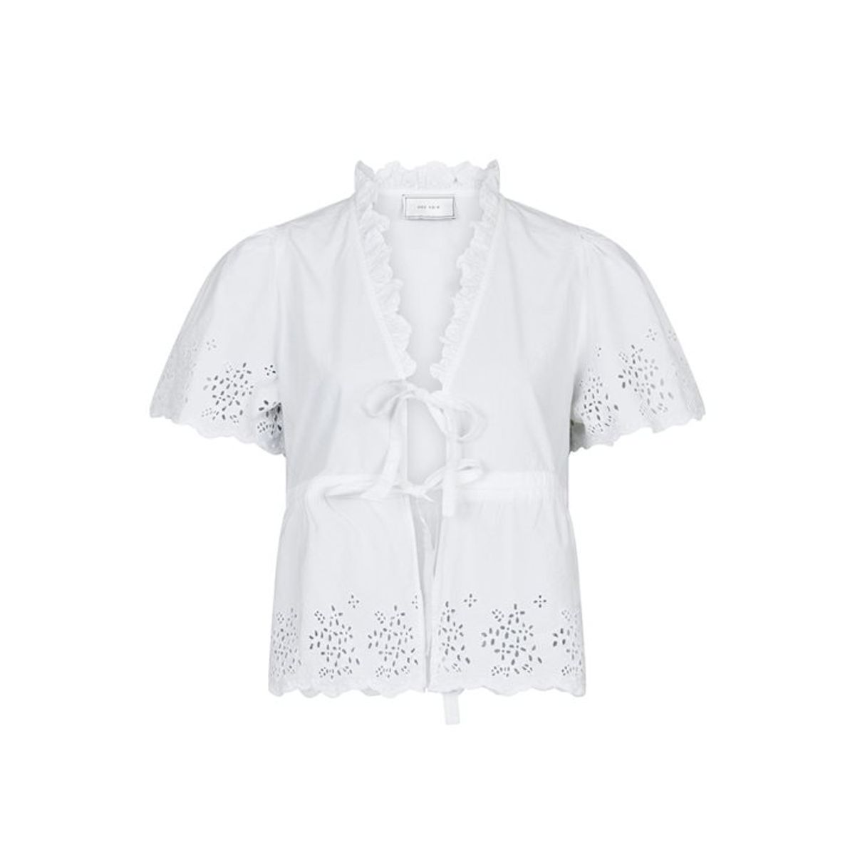 Neo Noir - Satsi Embroidery Blouse - Hvid