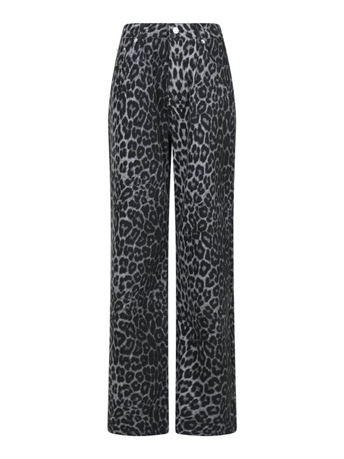 Neo Noir - Simona Leopard Pants - Grey Leopard