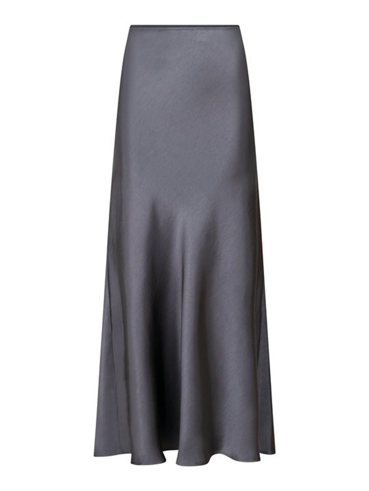 Neo Noir - Vicky Heavy Sateen Skirt - Dark Grey