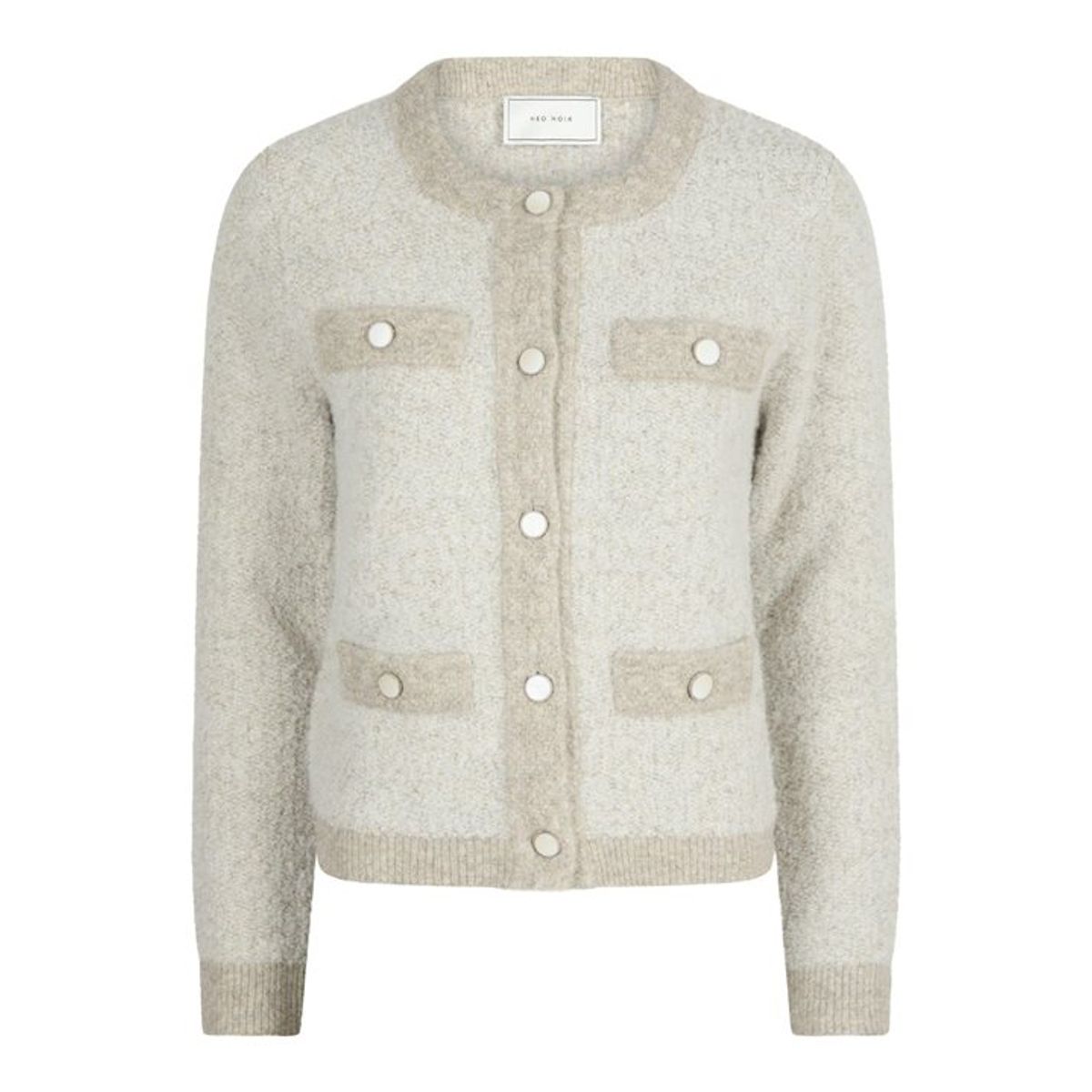 Neo Noir - Vivia Knit Cardigan - Beige Melange