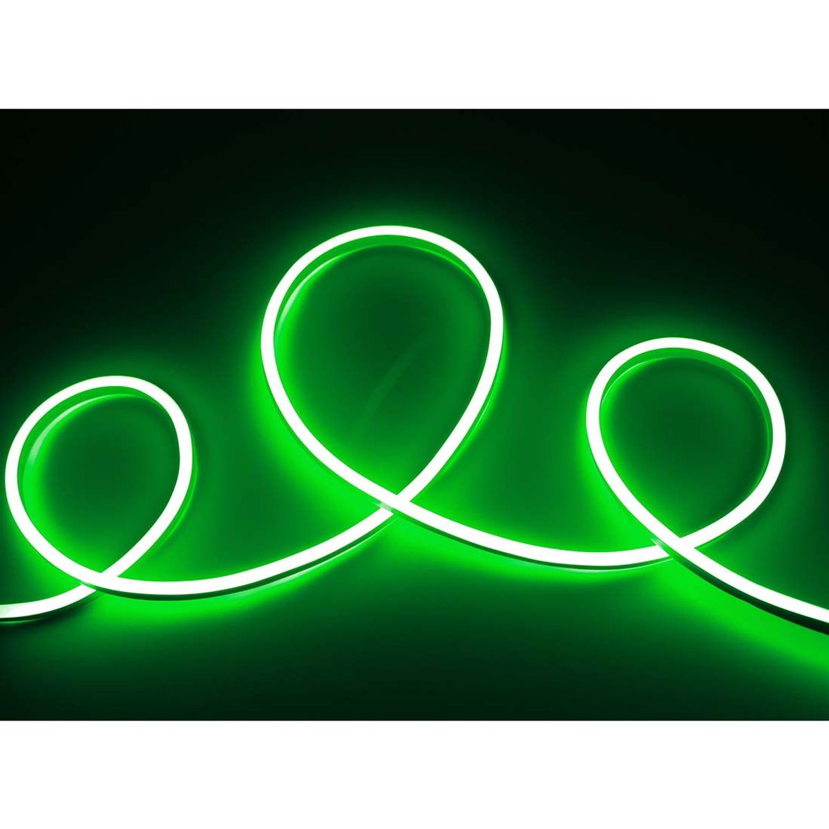 Neon LED strip - Grøn - IP67 - Flex - 230V