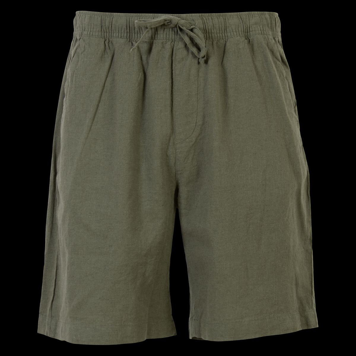 Nero Marco Herre Shorts i hørmix - Army - L