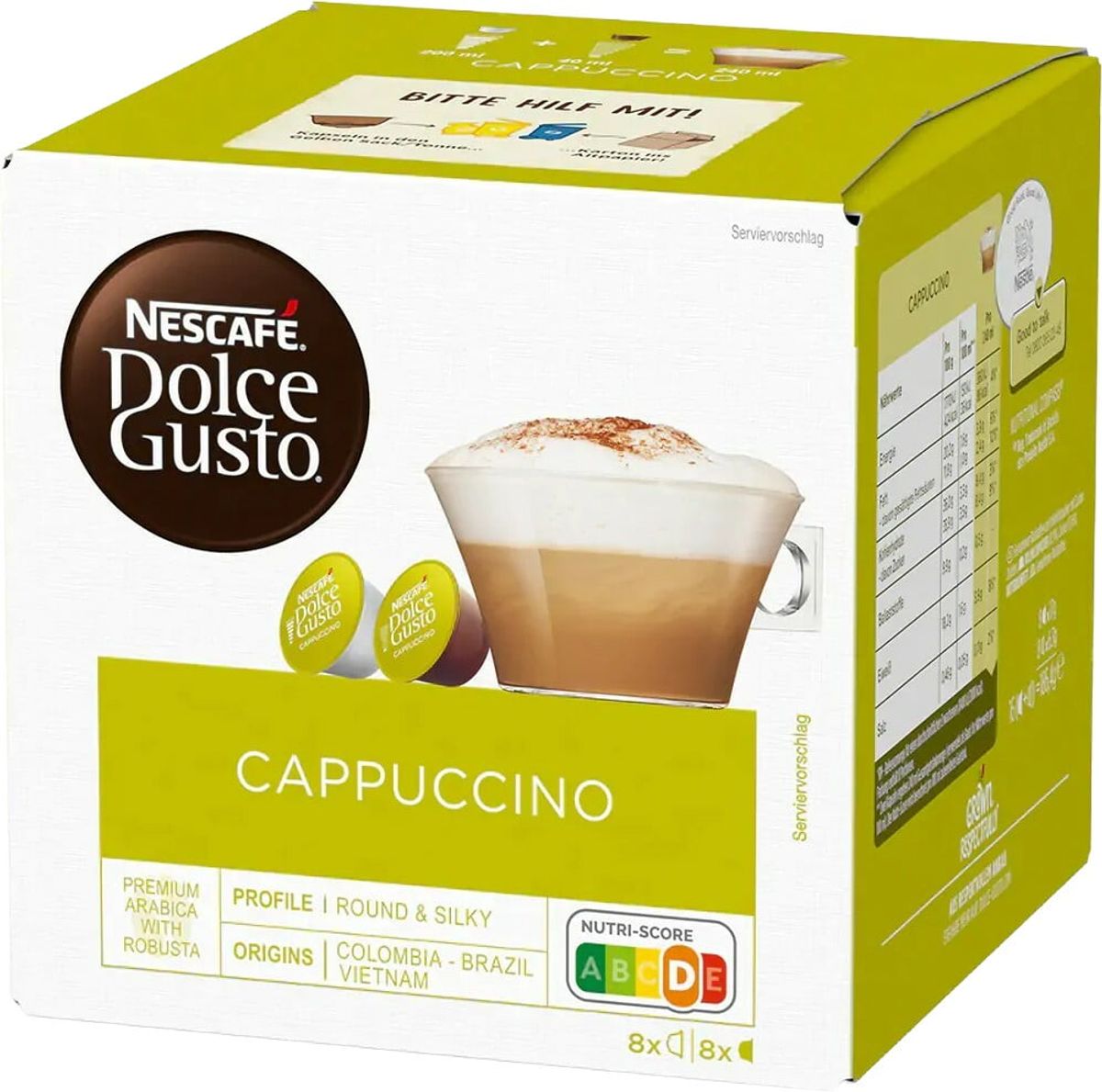 Nescafé - Cappuccino (16 stk) - Kapsler til Dolce Gusto