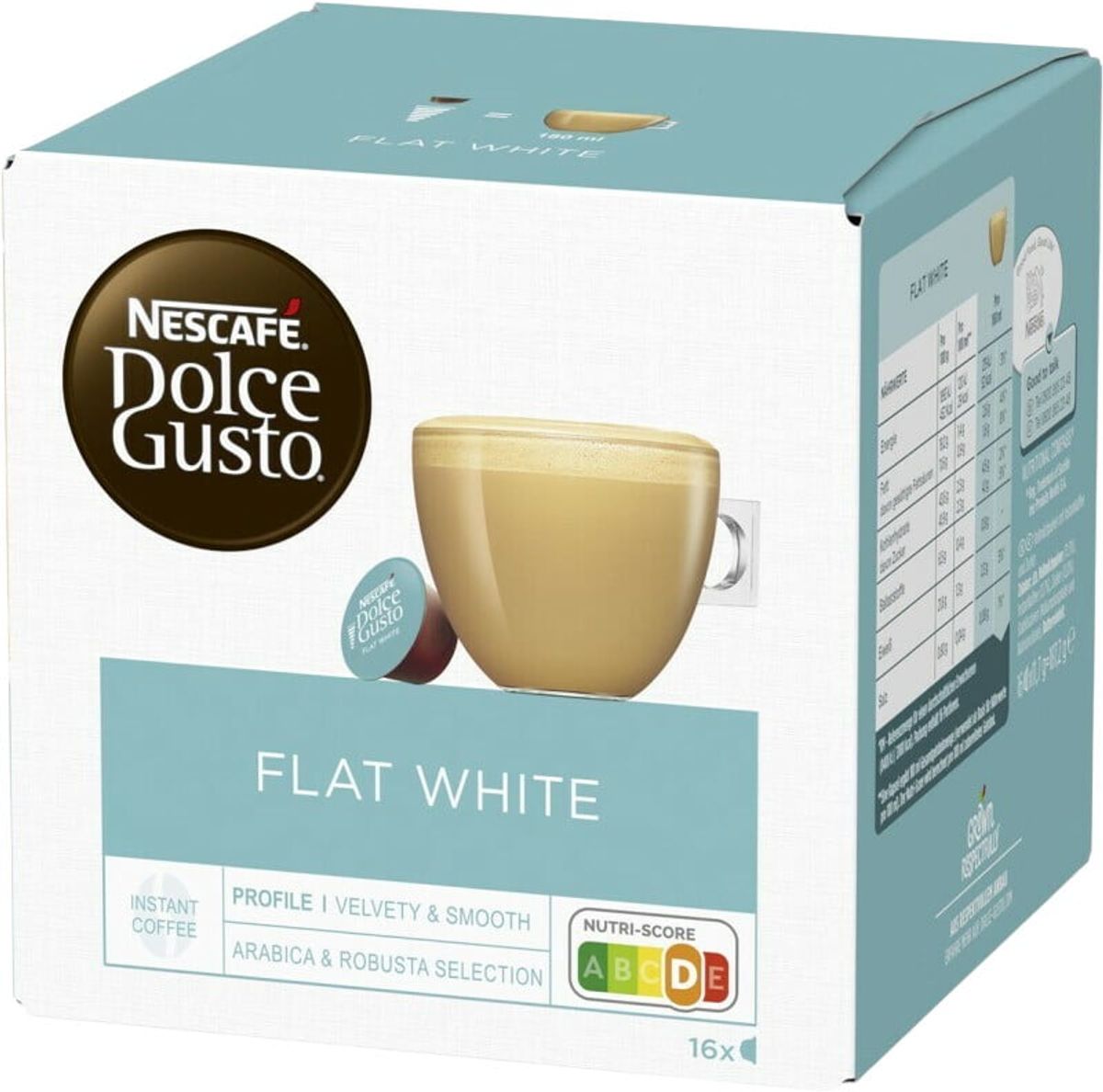 Nescafé - Flat White (16 stk) - Kapsler til Dolce Gusto