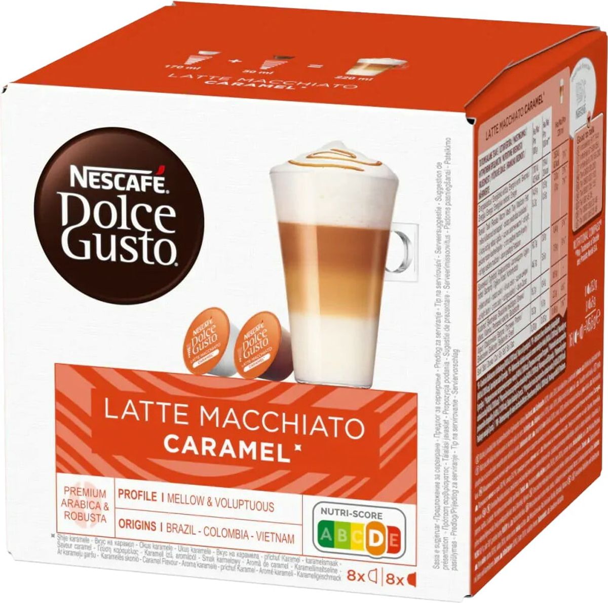 Nescafé - Latte Macchiato Caramel (16 stk) - Kapsler til Dolce Gusto