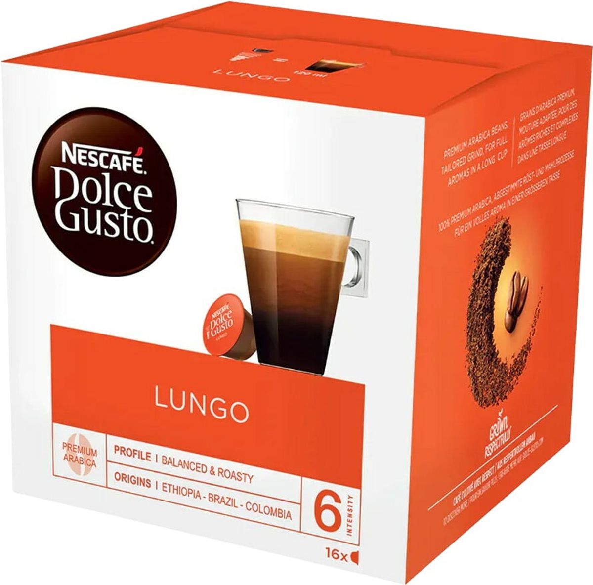 Nescafé - Lungo (16 stk) - Kapsler til Dolce Gusto