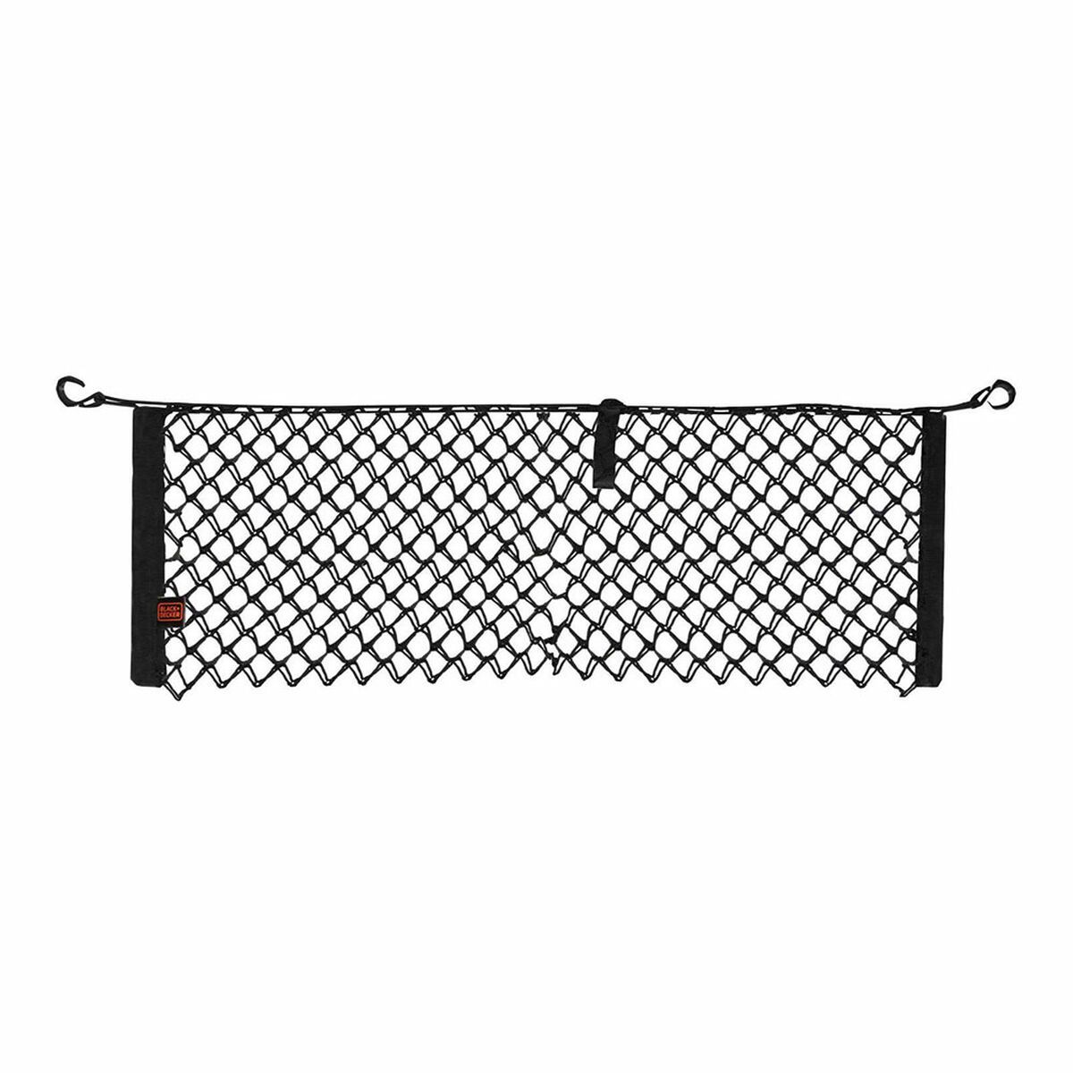 Net til bagagerum Black & Decker Sort 30-125 x 82 cm