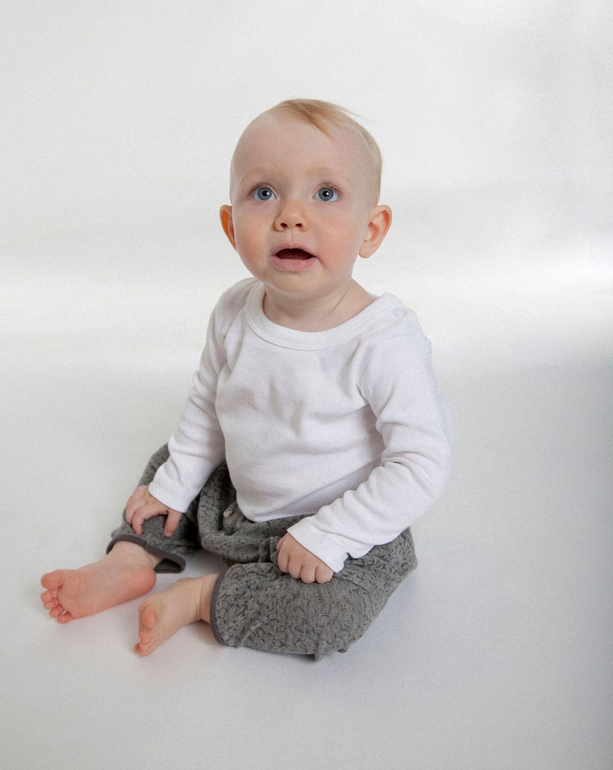 Neutral Baby Langærmet T-Shirt Hvid