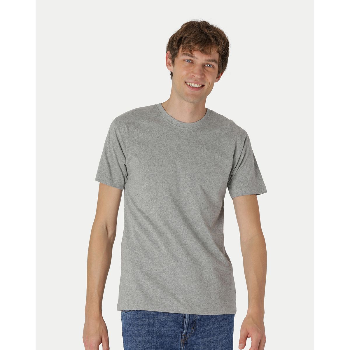 Neutral Classic T-Shirt Grå Melange