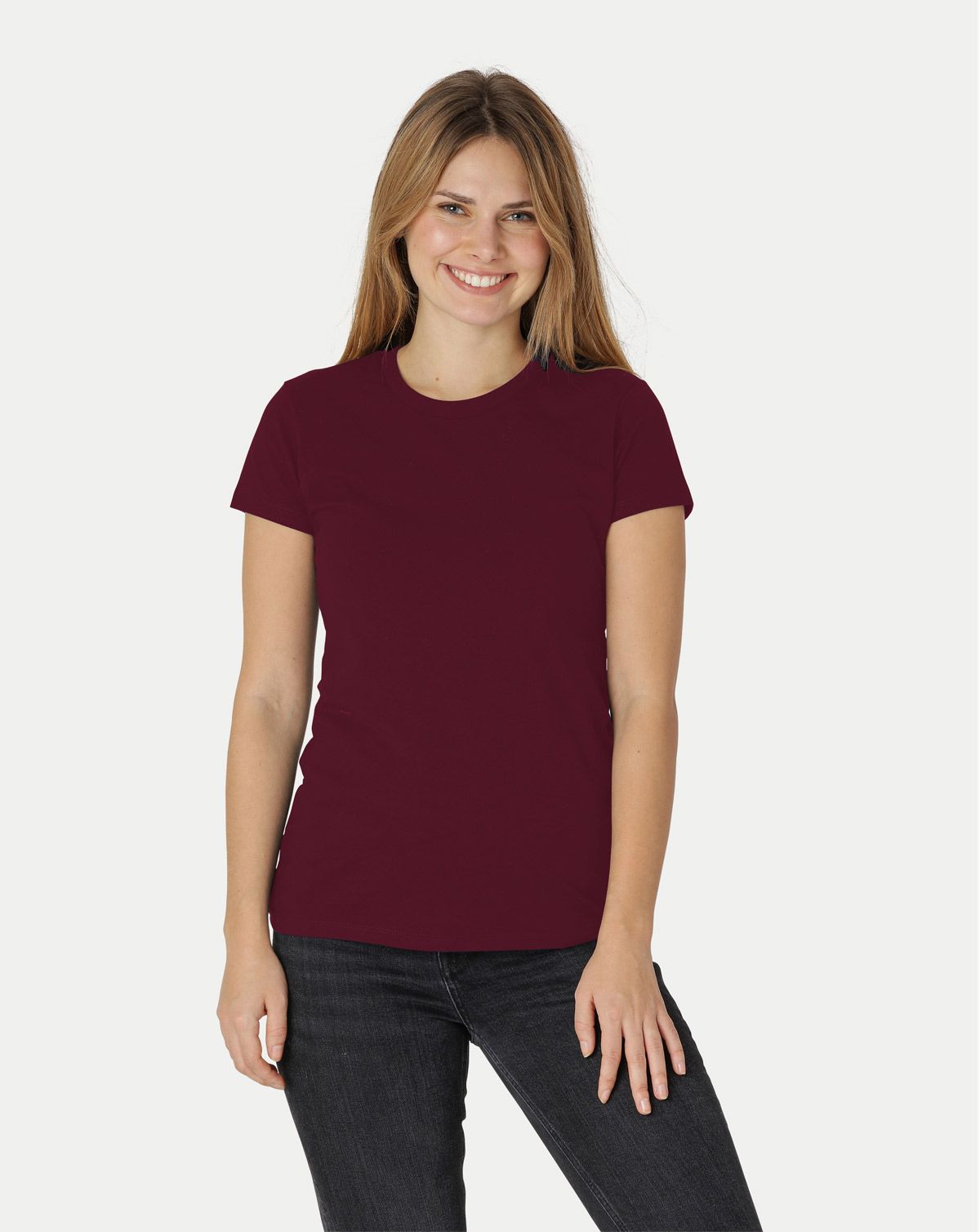 Neutral Dame Fitted T-Shirt Bordeaux