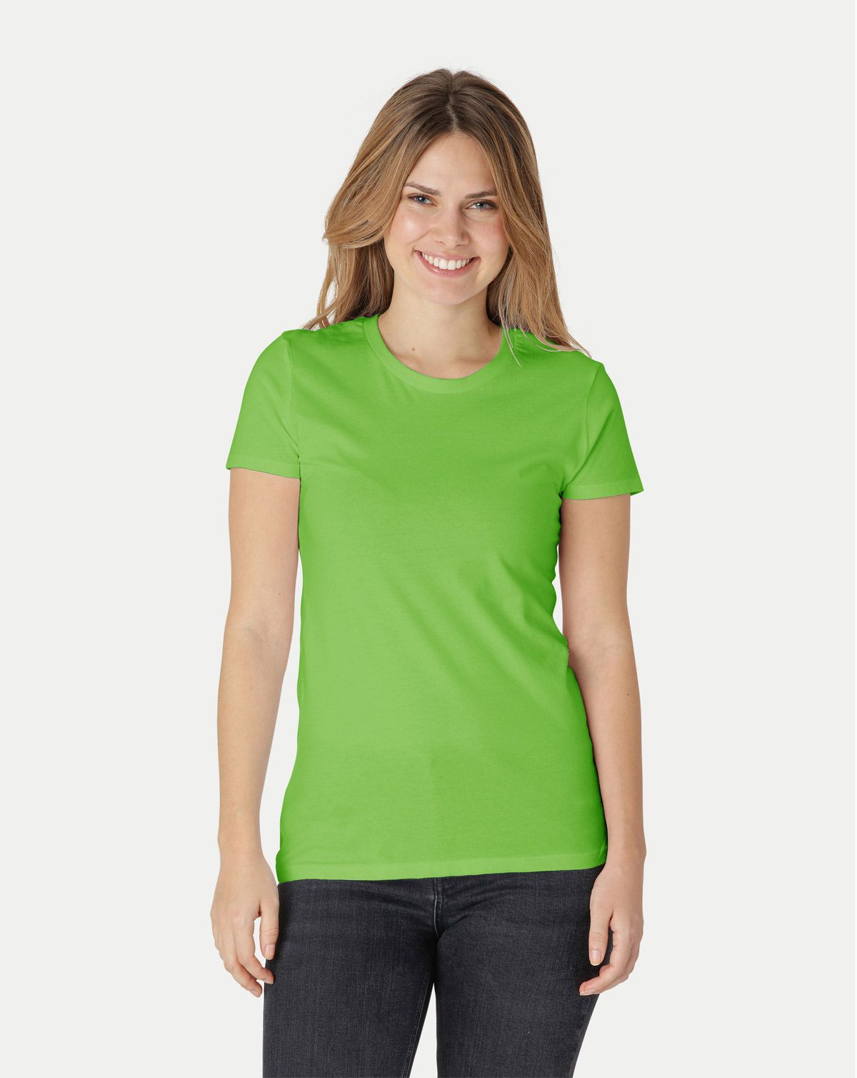 Neutral Dame Fitted T-Shirt Lime