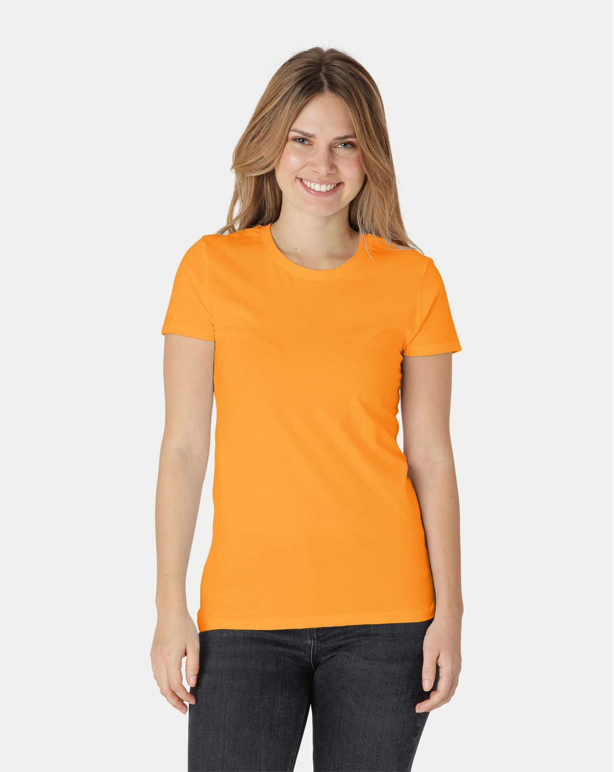 Neutral Dame Fitted T-Shirt Papaya