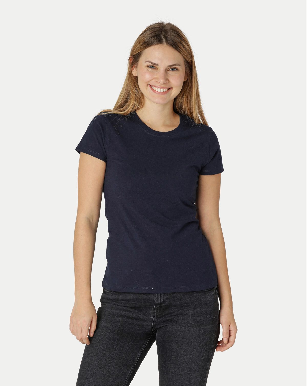 Neutral Dame Klassisk T-Shirt Navy