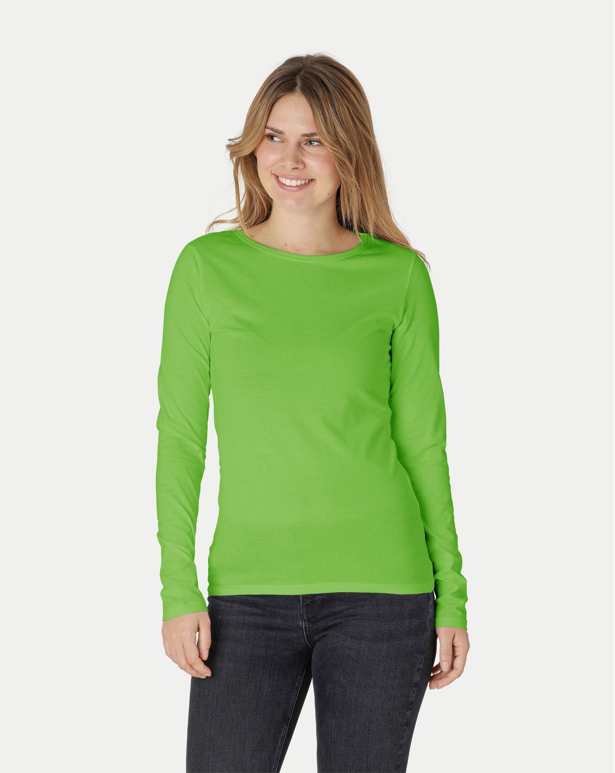 Neutral Dame Langærmet T-Shirt Lime