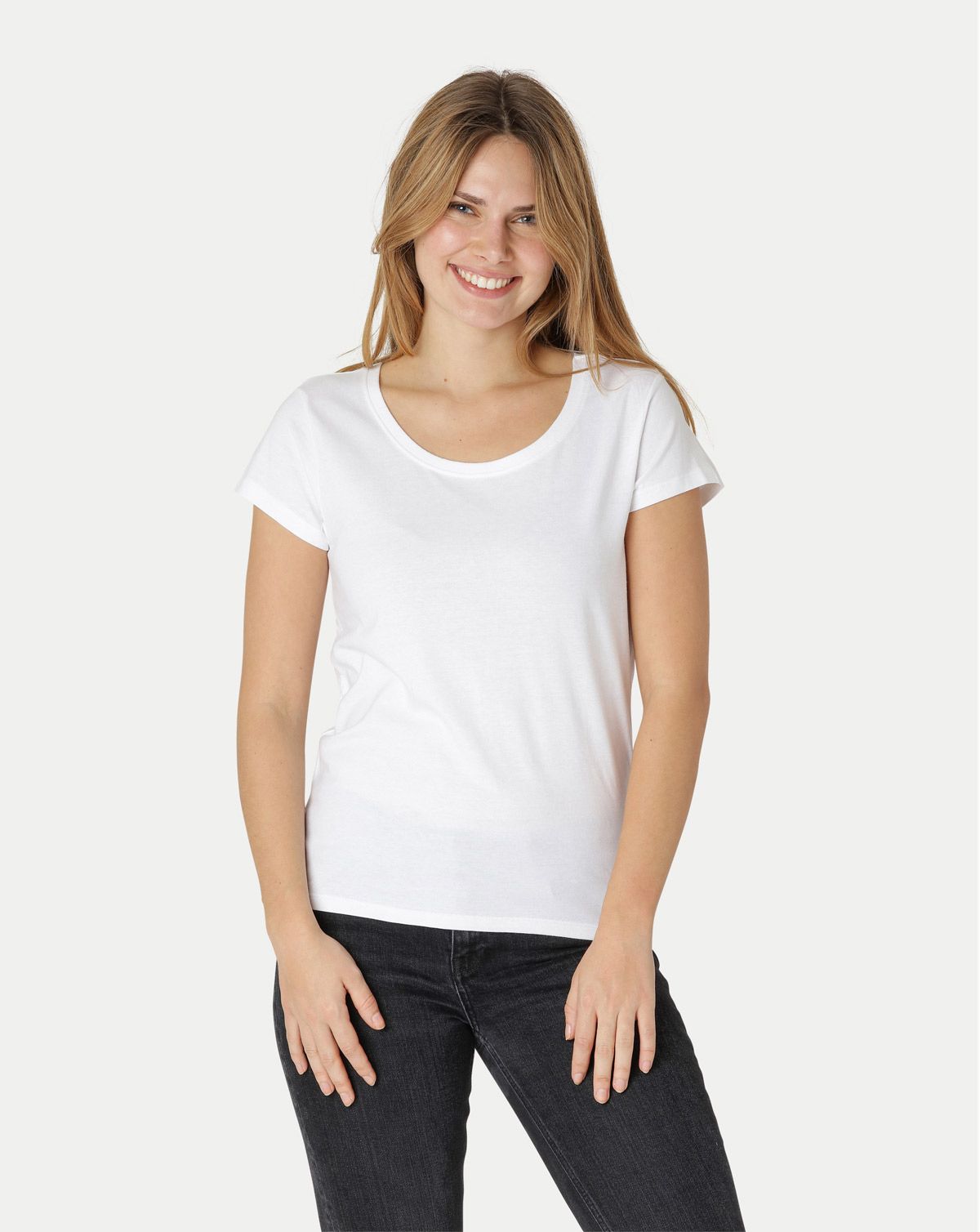 Neutral Dame Loose Fit T-Shirt Hvid