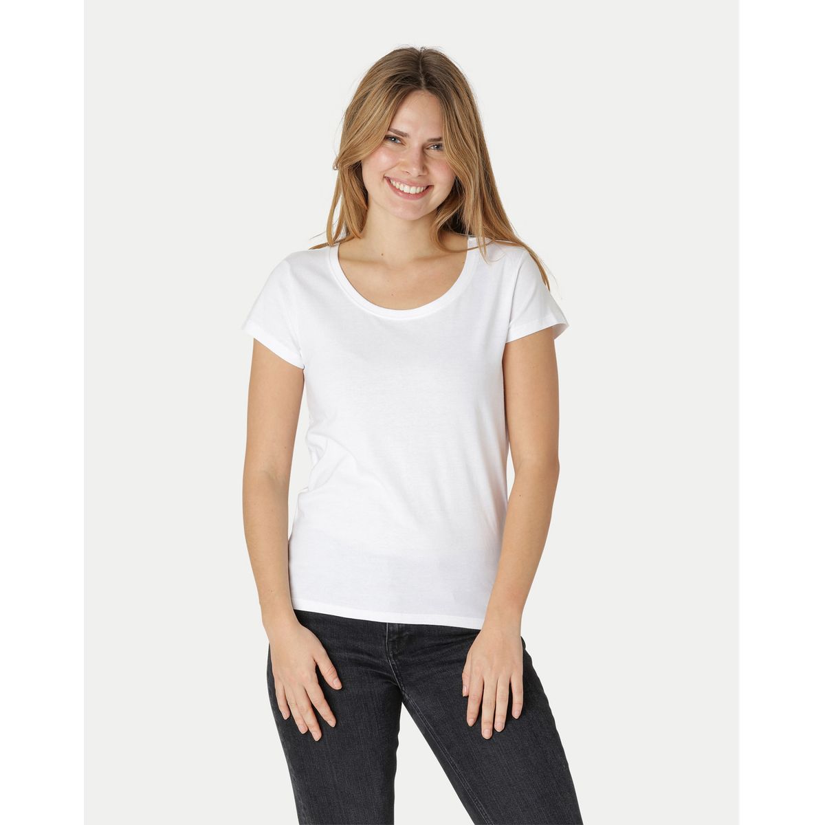 Neutral Dame Loose Fit T-Shirt Hvid