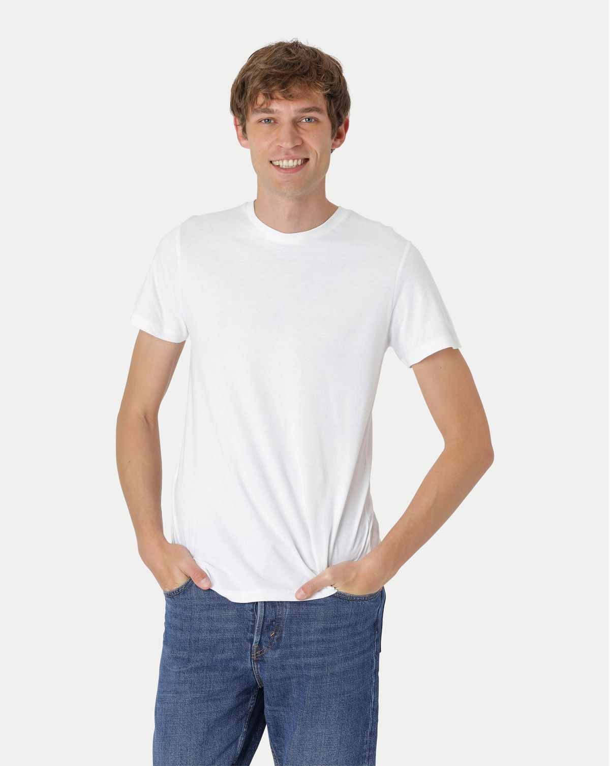 Neutral Fitted T-Shirt Hvid