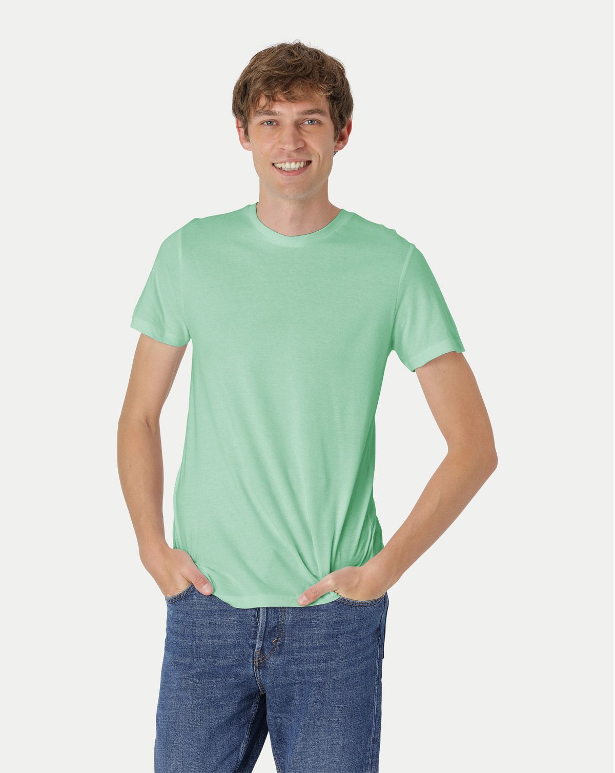 Neutral Fitted T-Shirt Mint