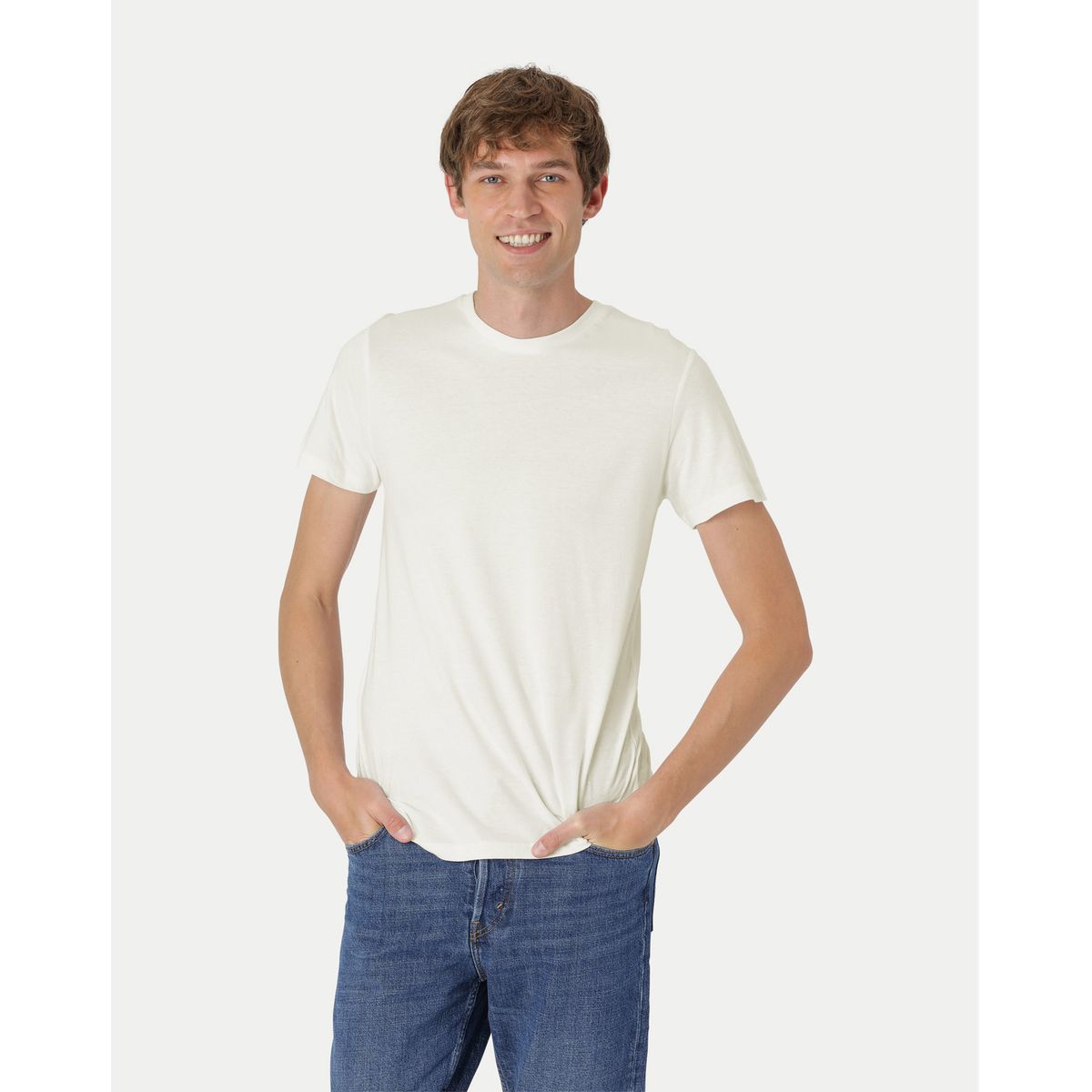 Neutral Fitted T-Shirt Natur