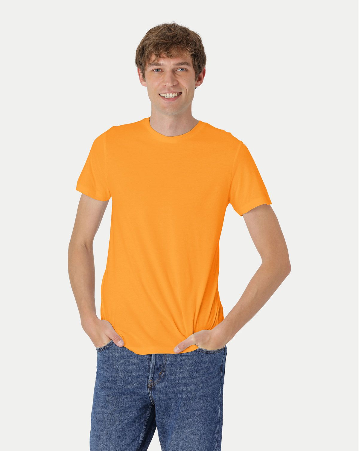 Neutral Fitted T-Shirt Papaya