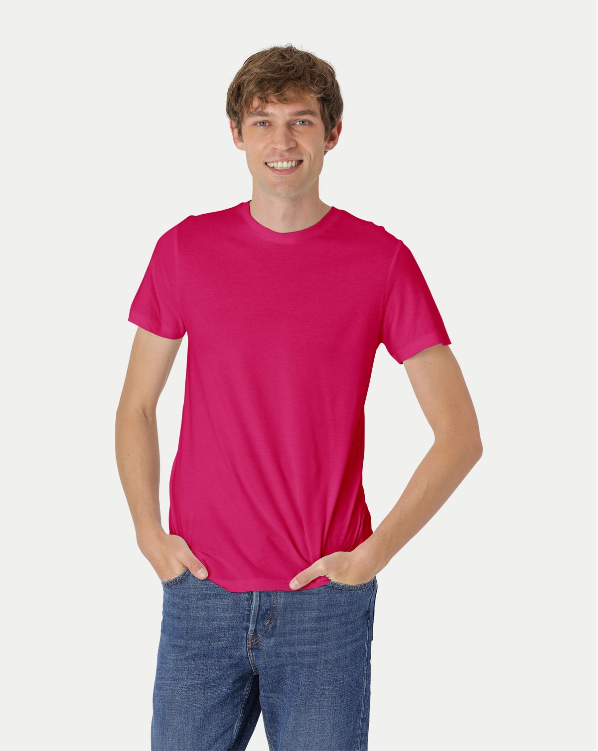 Neutral Fitted T-Shirt Pink