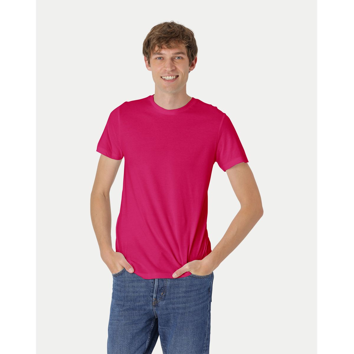 Neutral Fitted T-Shirt Pink