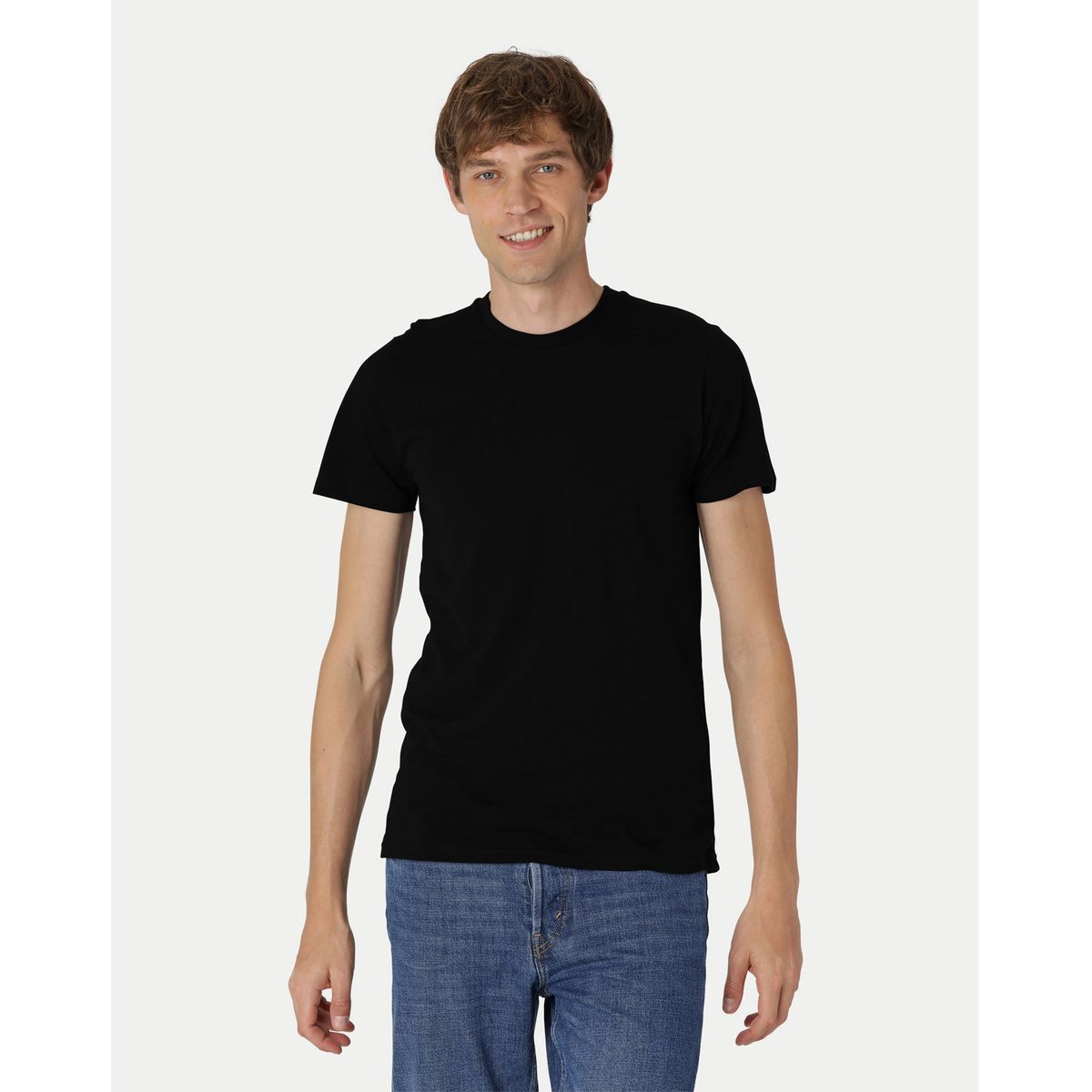 Neutral Fitted T-Shirt Sort