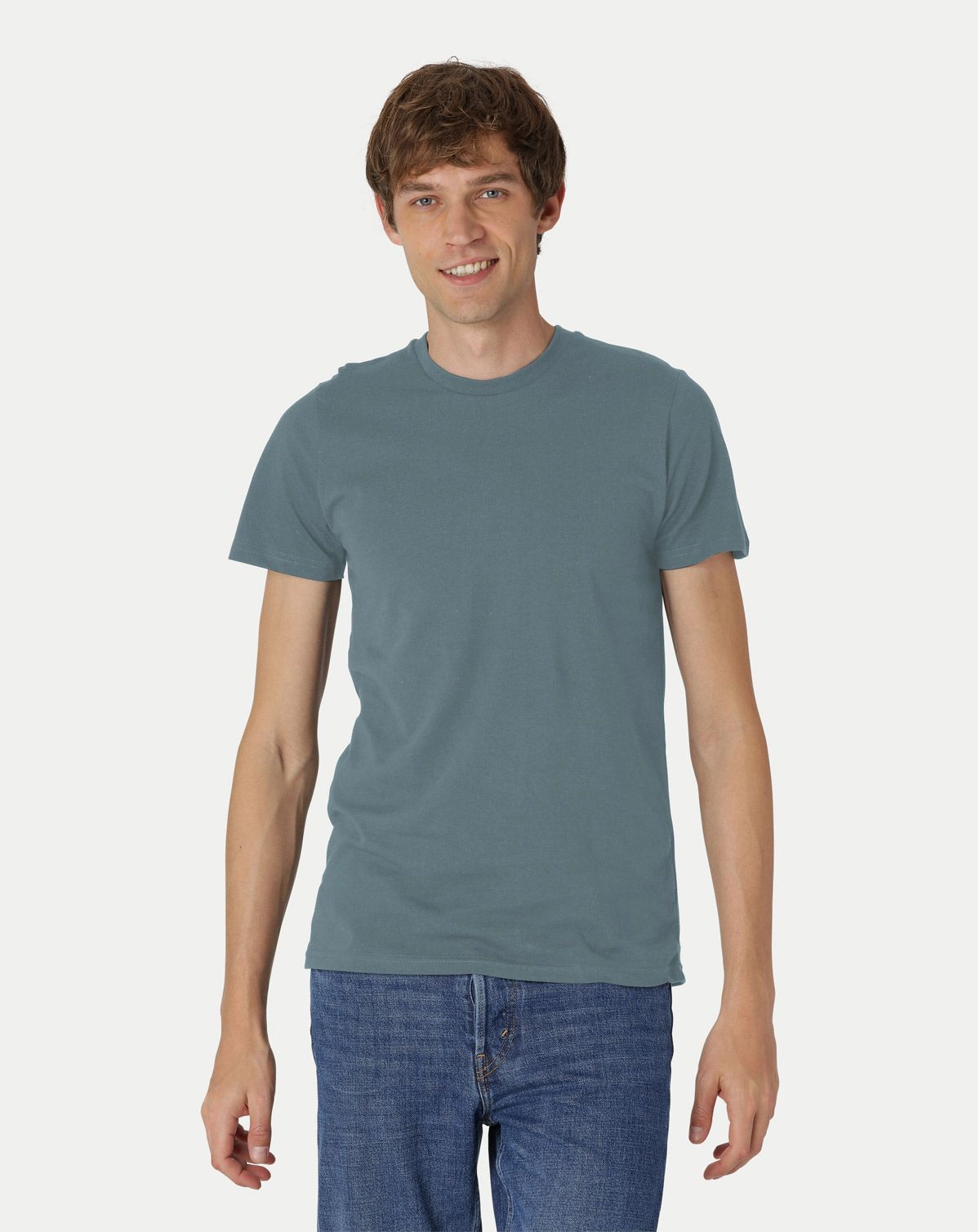 Neutral Fitted T-Shirt Teal