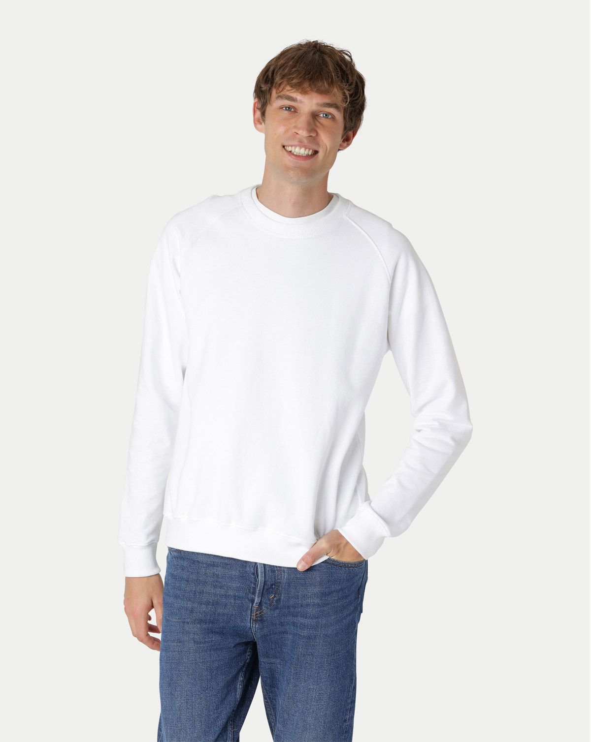 Neutral Unisex Sweatshirt Hvid