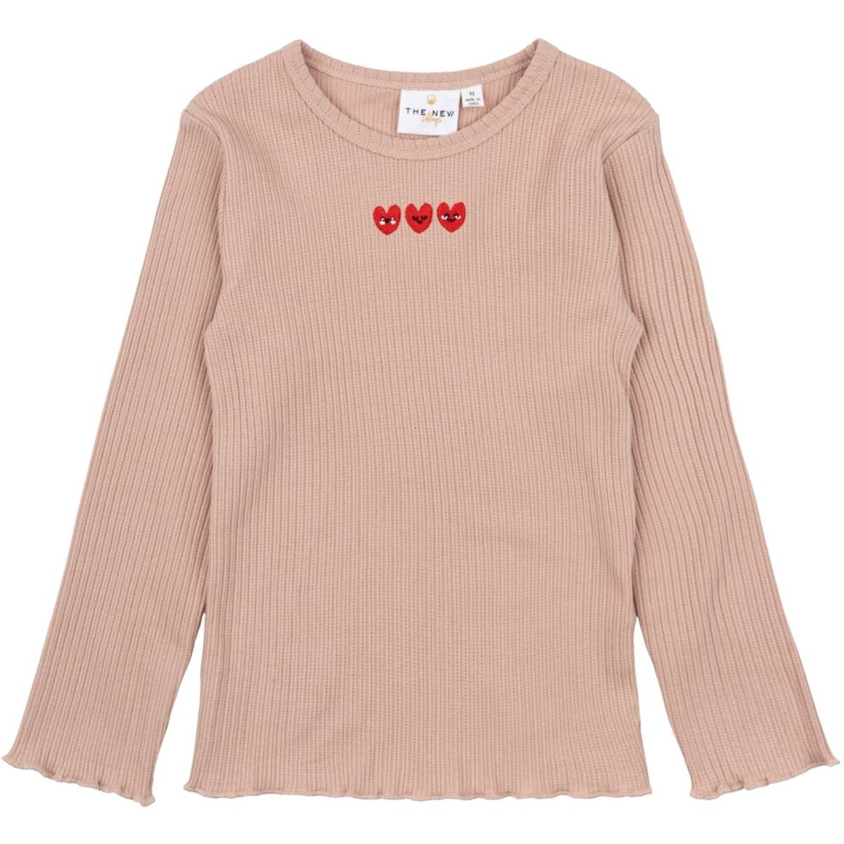 Neve LS Rib T-shirt - ADOBE ROSE - 104