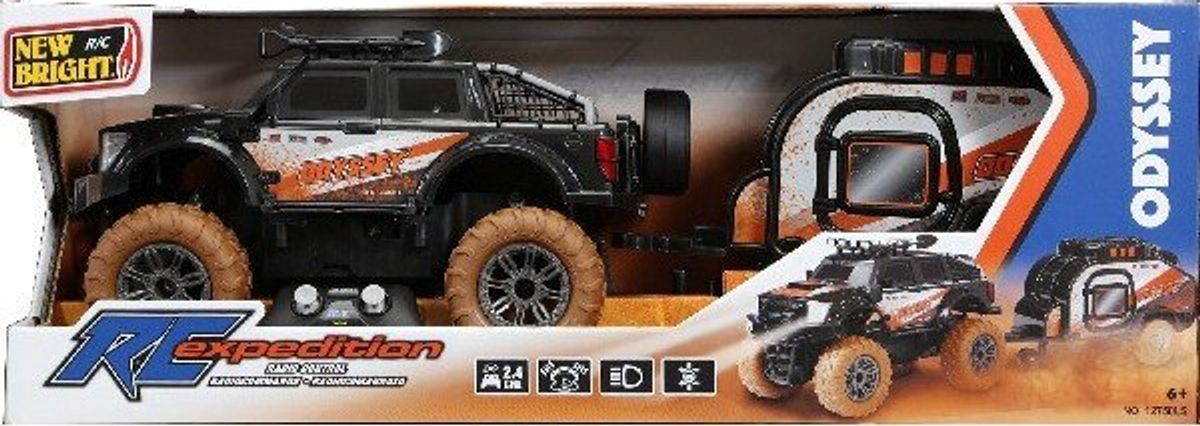 New Bright Rc - Fjernstyret Truck - Expedition Odyssey - 1:12 - Sort