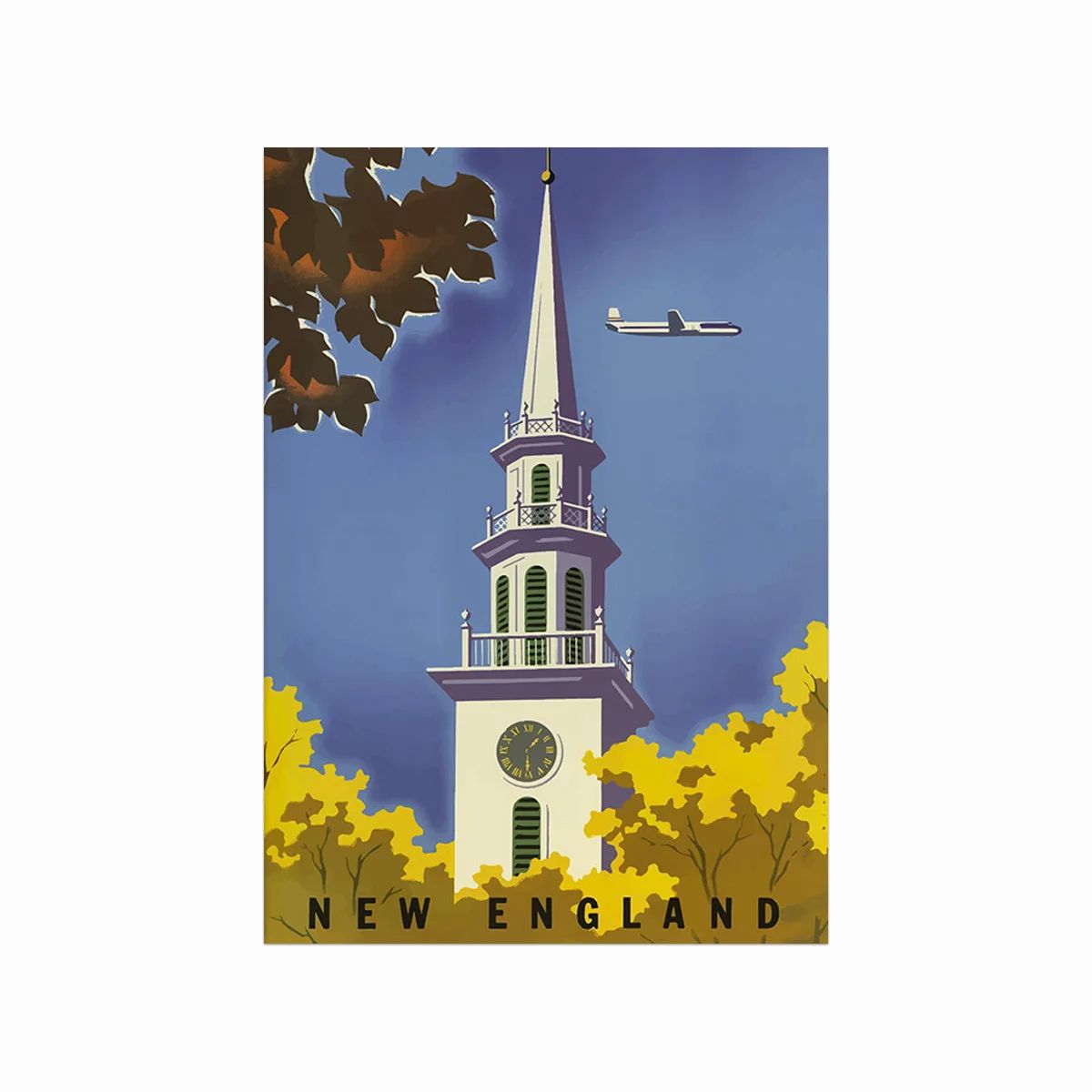 New England - Retro plakat