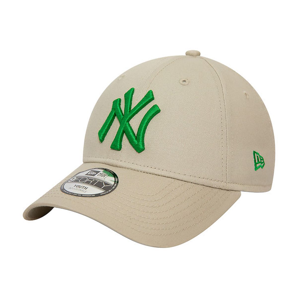 New Era Kasket - 9Forty - New York Yankees - Light Beige/Grøn