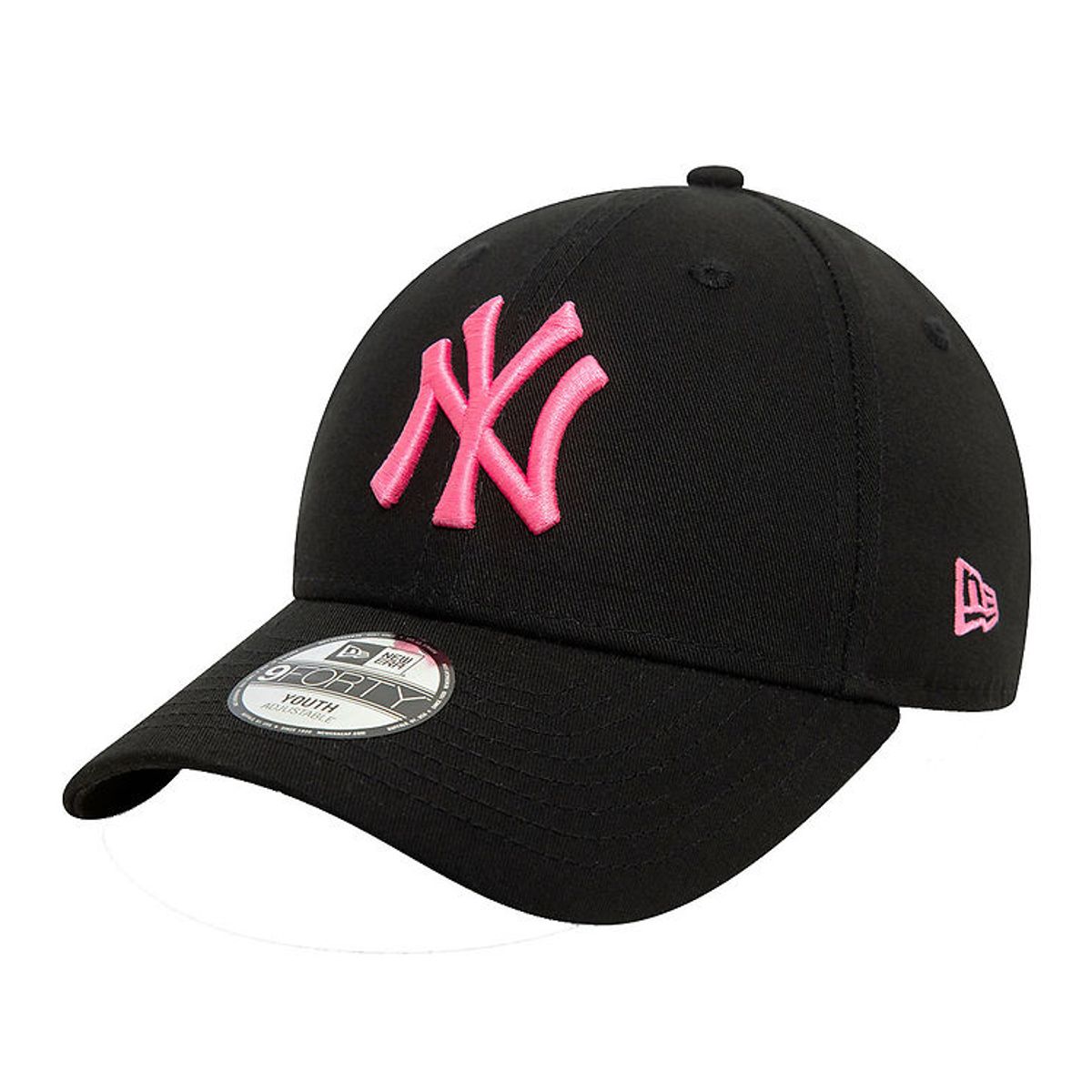 New Era Kasket - 9Forty - New York Yankees - Neon - Sort/Pink