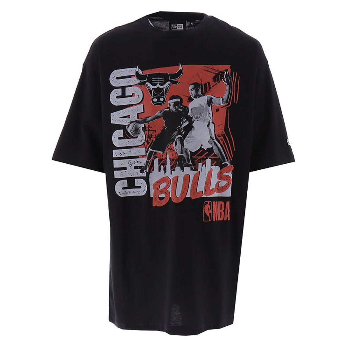 New Era T-Shirt - NBA Player Graphic - Chicago Bulls - Sort