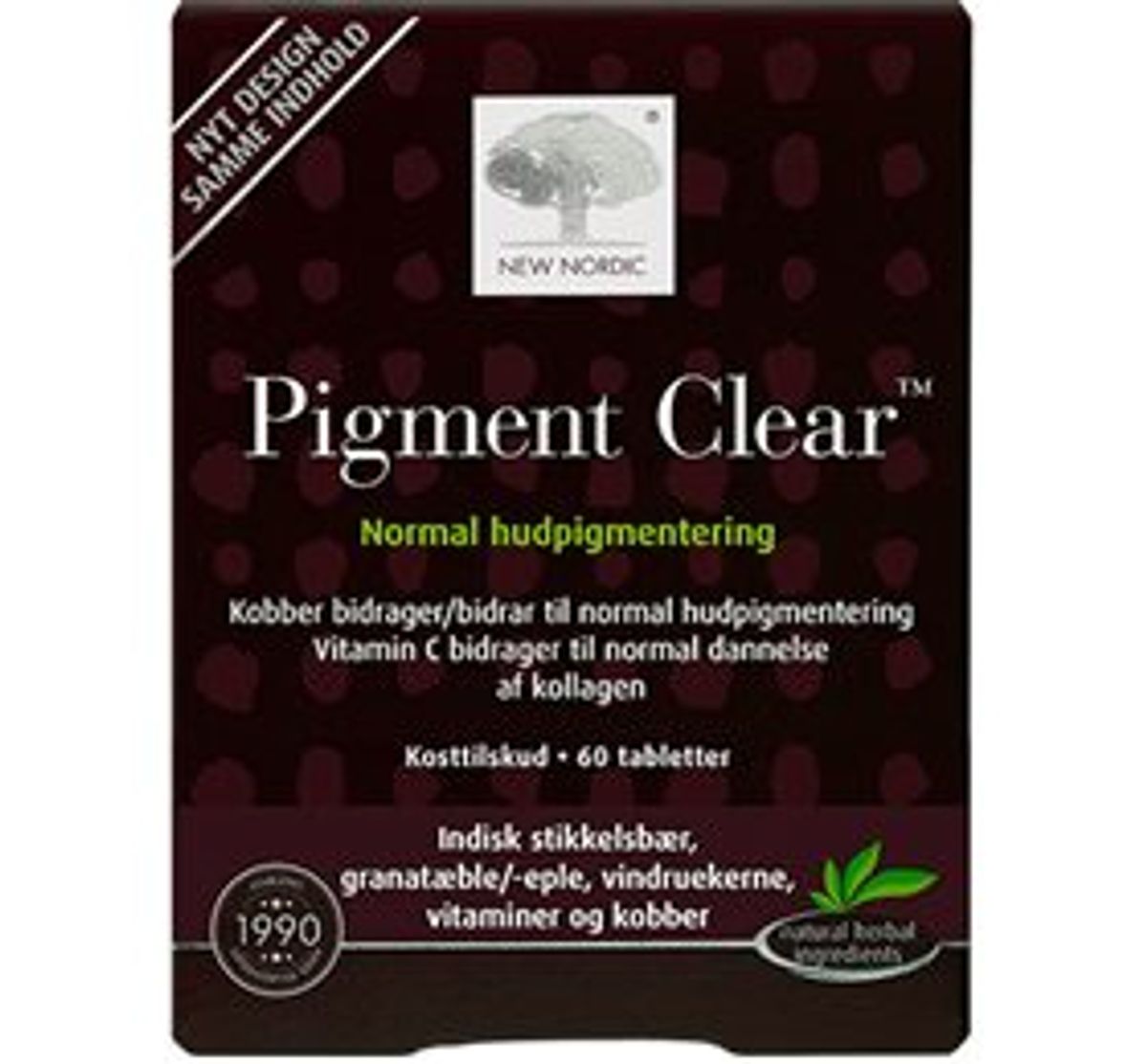 New Nordic Skin Care Pigment Clear 60 tabletter